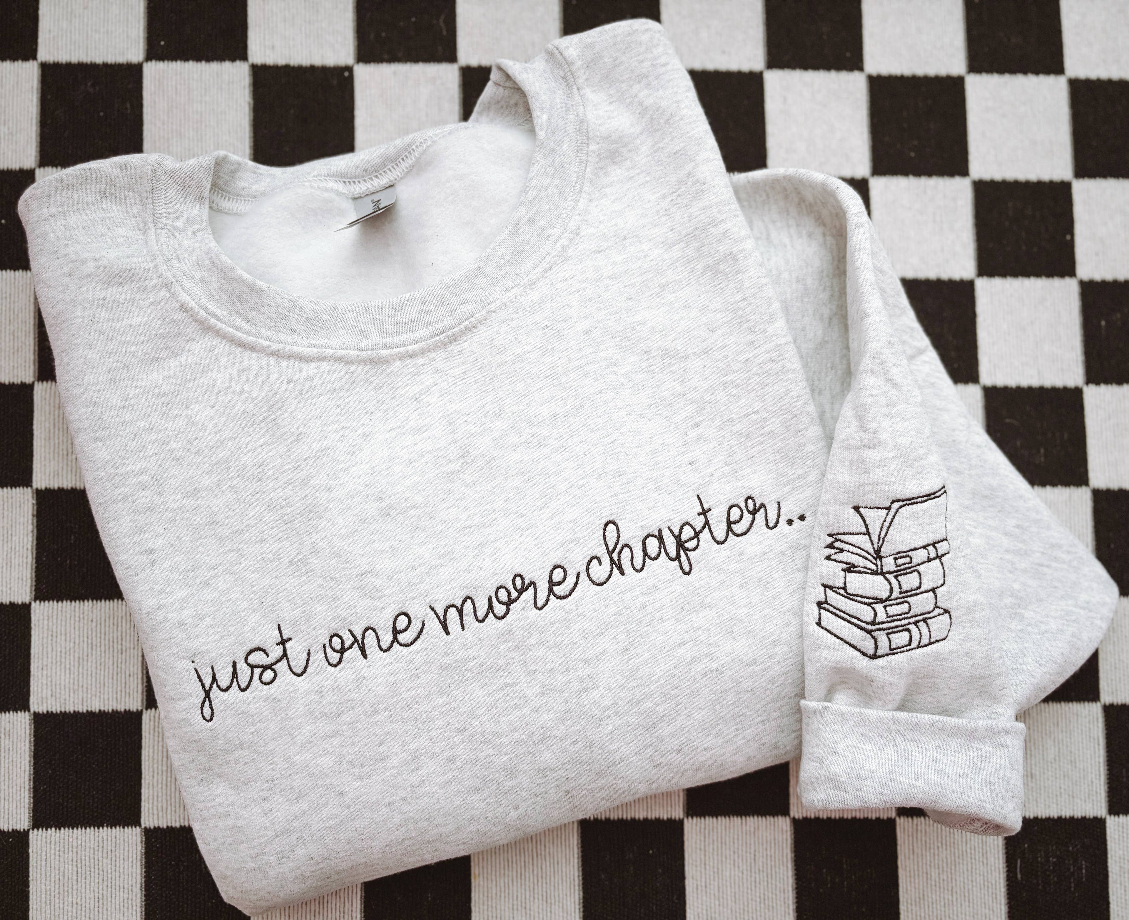 One More Chapter Embroidered Crewneck | Sweatshirt