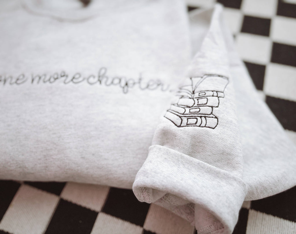 One More Chapter Embroidered Crewneck | Sweatshirt