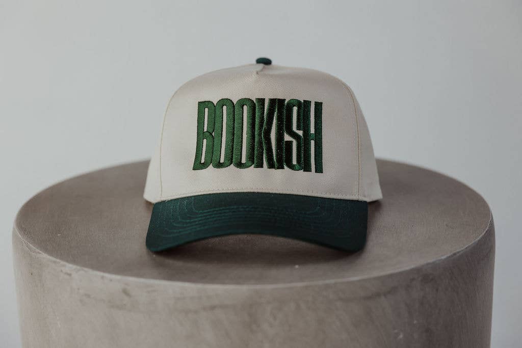 Bookish Green Vintage Embroidered Hat